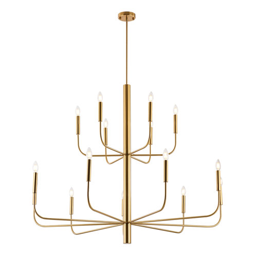 Gracie Oaks Yanibel 15Light 2Tier Minimalist Candlestick Chandelier